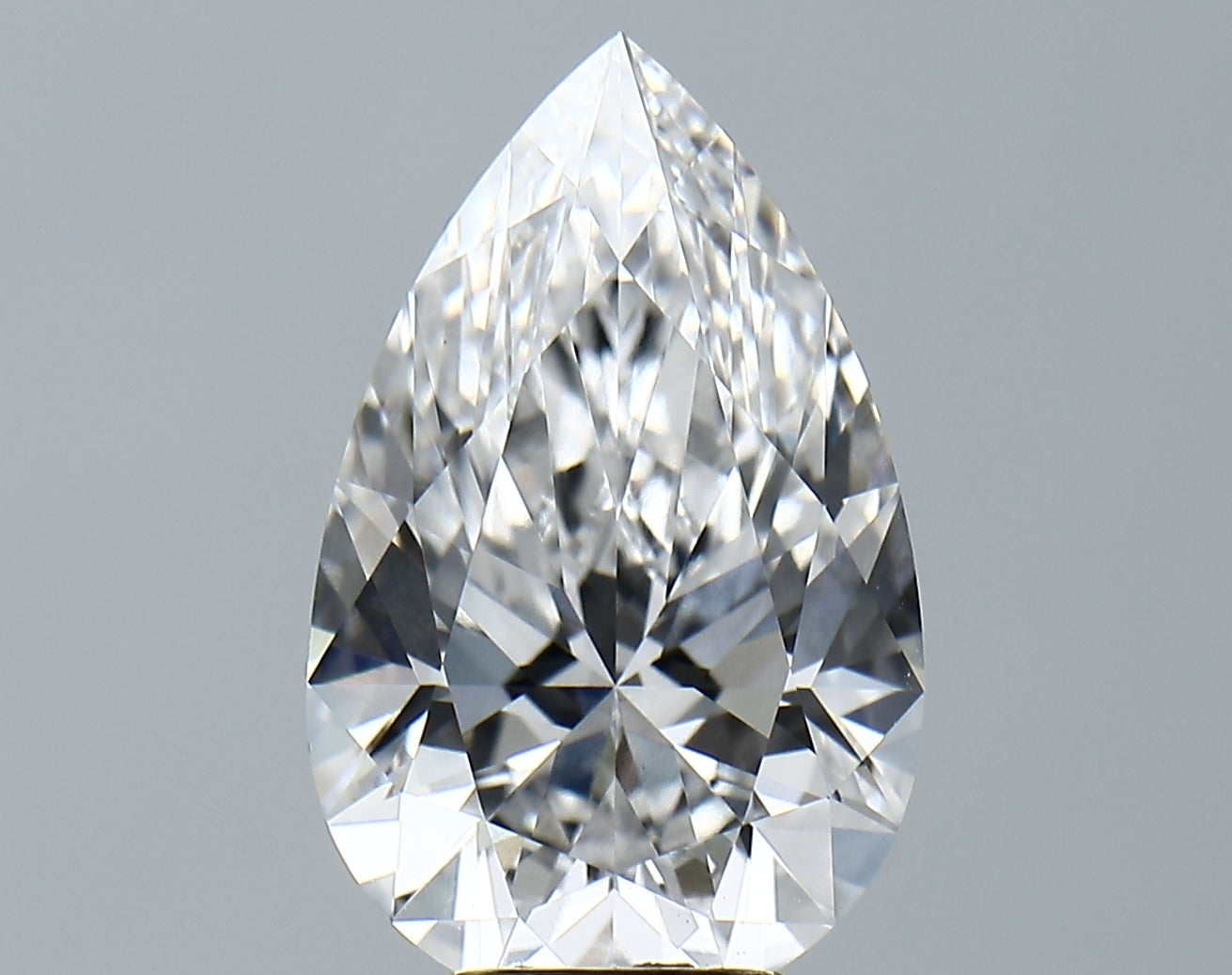 Lab-Grown 5.36 Carat Pear Shape Diamond color E Clarity VS1 With GIA Certificate, precious stones, engagement diamonds