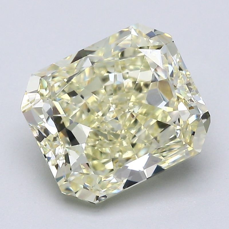 3.48 Carat Radiant Cut Diamond color Fancy Light  Yellow Clarity SI1, natural diamonds, precious stones, engagement diamonds