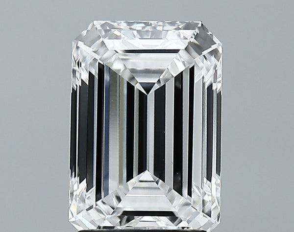 Lab-Grown 2.49 Carat Emerald Cut Diamond color E Clarity VS1 With GIA Certificate, precious stones, engagement diamonds