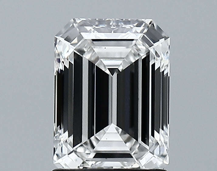 Lab-Grown 1.57 Carat Emerald Cut Diamond color D Clarity VS1, precious stones, engagement diamonds