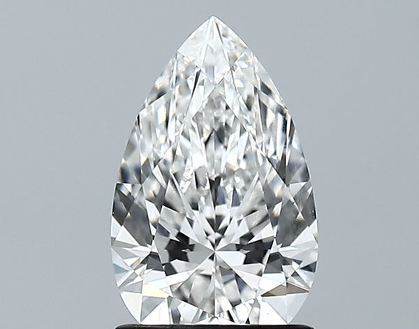 Lab-Grown 1.27 Carat Pear Shape Diamond color F Clarity VVS1, precious stones, engagement diamonds