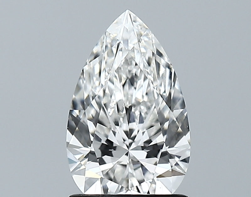 Lab-Grown 1.27 Carat Pear Shape Diamond color F Clarity VVS1, precious stones, engagement diamonds