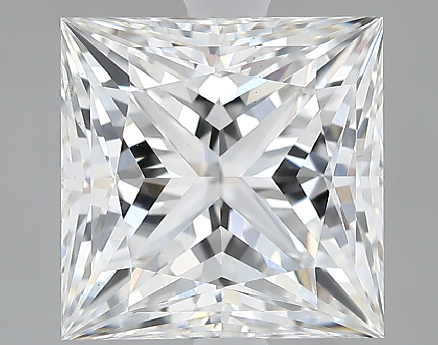Lab-Grown 3.12 Carat Princess Cut Diamond color E Clarity VS1, precious stones, engagement diamonds