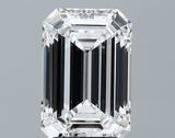 Lab-Grown 3.71 Carat Emerald Cut Diamond color E Clarity VVS2 With GIA Certificate, precious stones, engagement diamonds