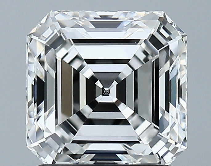 Lab-Grown 1.57 Carat Asscher Cut Diamond color F Clarity VVS2 With GIA Certificate, precious stones, engagement diamonds