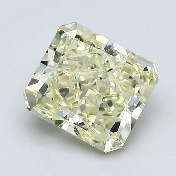 1.30 Carat Radiant Cut Natural Mined Diamond Fancy Light  Yellow Color VVS2 Clarity With GIA Certificate, natural diamonds, precious stones, engagement diamonds