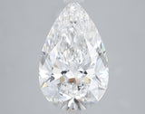 Lab-Grown 3.02 Carat Pear Shape Diamond color D Clarity VVS2 With GIA Certificate, precious stones, engagement diamonds