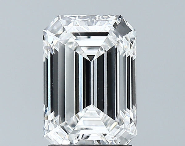 Lab-Grown 1.81 Carat Emerald Cut Diamond color E Clarity VS1 With GIA Certificate, precious stones, engagement diamonds