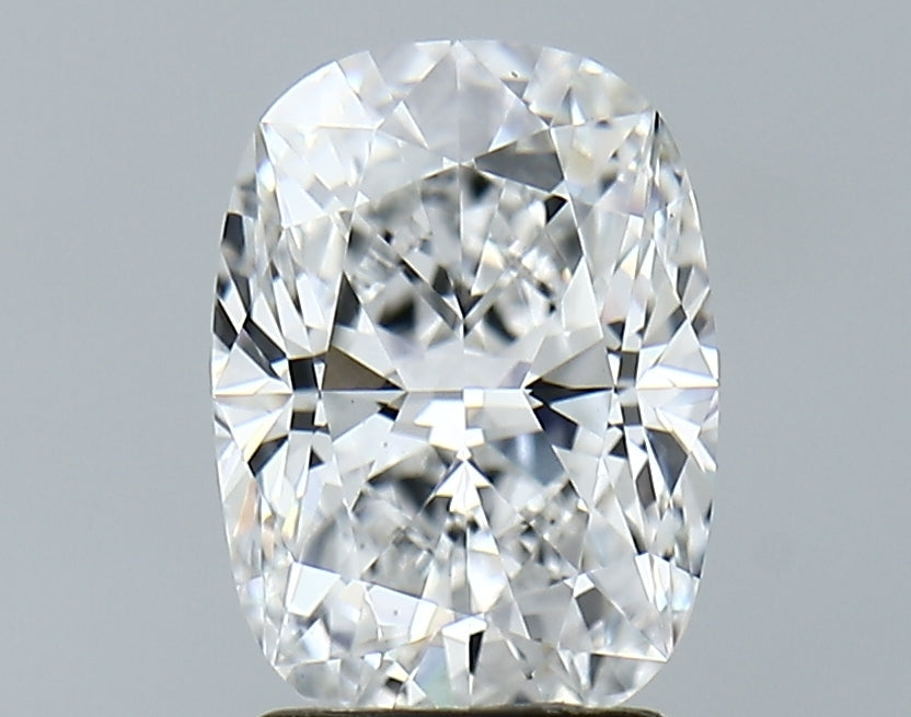 Lab-Grown 2.21 Carat Cushion Brilliant Diamond color E Clarity VS1, precious stones, engagement diamonds