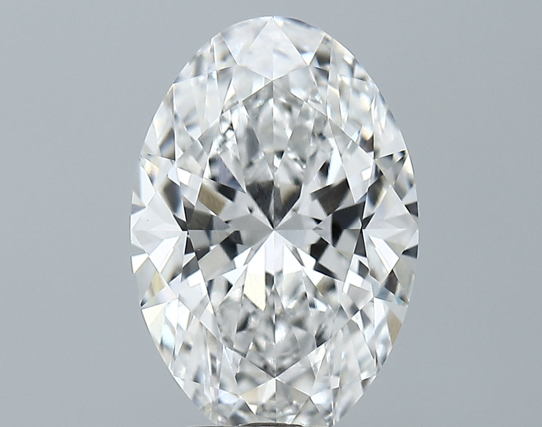 Lab-Grown 3.67 Carat Oval Shape Diamond color D Clarity VVS2, precious stones, engagement diamonds