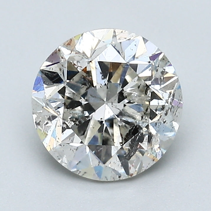 1.63 Carat Round Brilliant Diamond color I Clarity I2, natural diamonds, precious stones, engagement diamonds