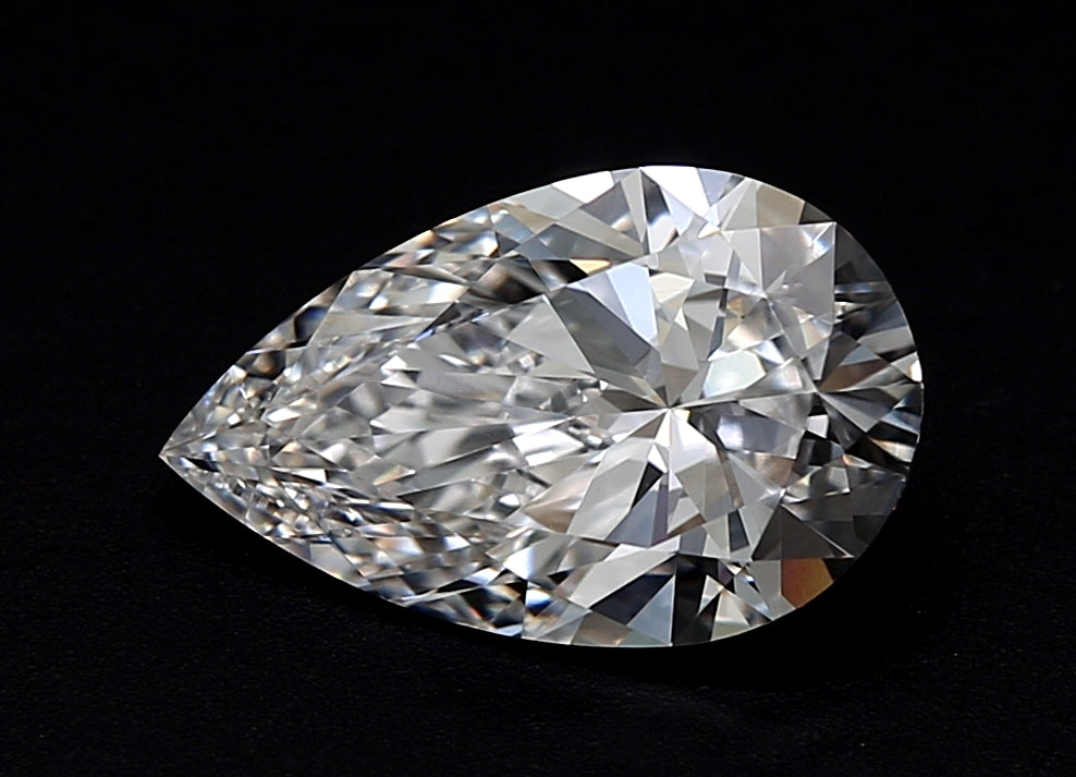 Lab-Grown 2.00 Carat Pear Shape Diamond color E Clarity VVS2 With GIA Certificate, precious stones, engagement diamonds