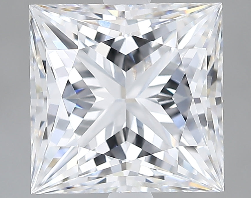Lab-Grown 3.59 Carat Princess Cut Diamond color D Clarity VVS2 With GIA Certificate, precious stones, engagement diamonds