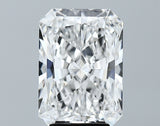 Lab-Grown 4.17 Carat Radiant Cut Diamond color E Clarity VVS2 With GIA Certificate, precious stones, engagement diamonds