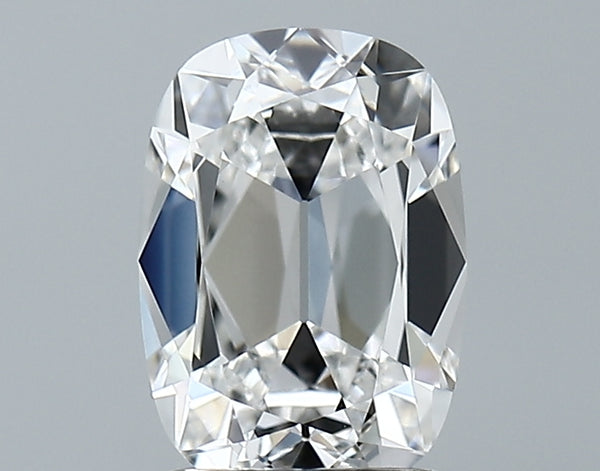 Lab-Grown 1.70 Carat Antique Cushion Cut Diamond color E Clarity VVS2 With GIA Certificate, precious stones, engagement diamonds