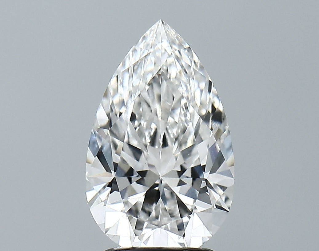Lab-Grown 2.15 Carat Pear Shape Diamond color E Clarity VVS2, precious stones, engagement diamonds