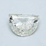 0.50 Carat Half Moon Shape Diamond color H Clarity SI2, natural diamonds, precious stones, engagement diamonds