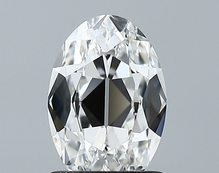 Lab-Grown 1.38 Carat Antique Oval Shape Diamond color F Clarity VS2 With GIA Certificate, precious stones, engagement diamonds