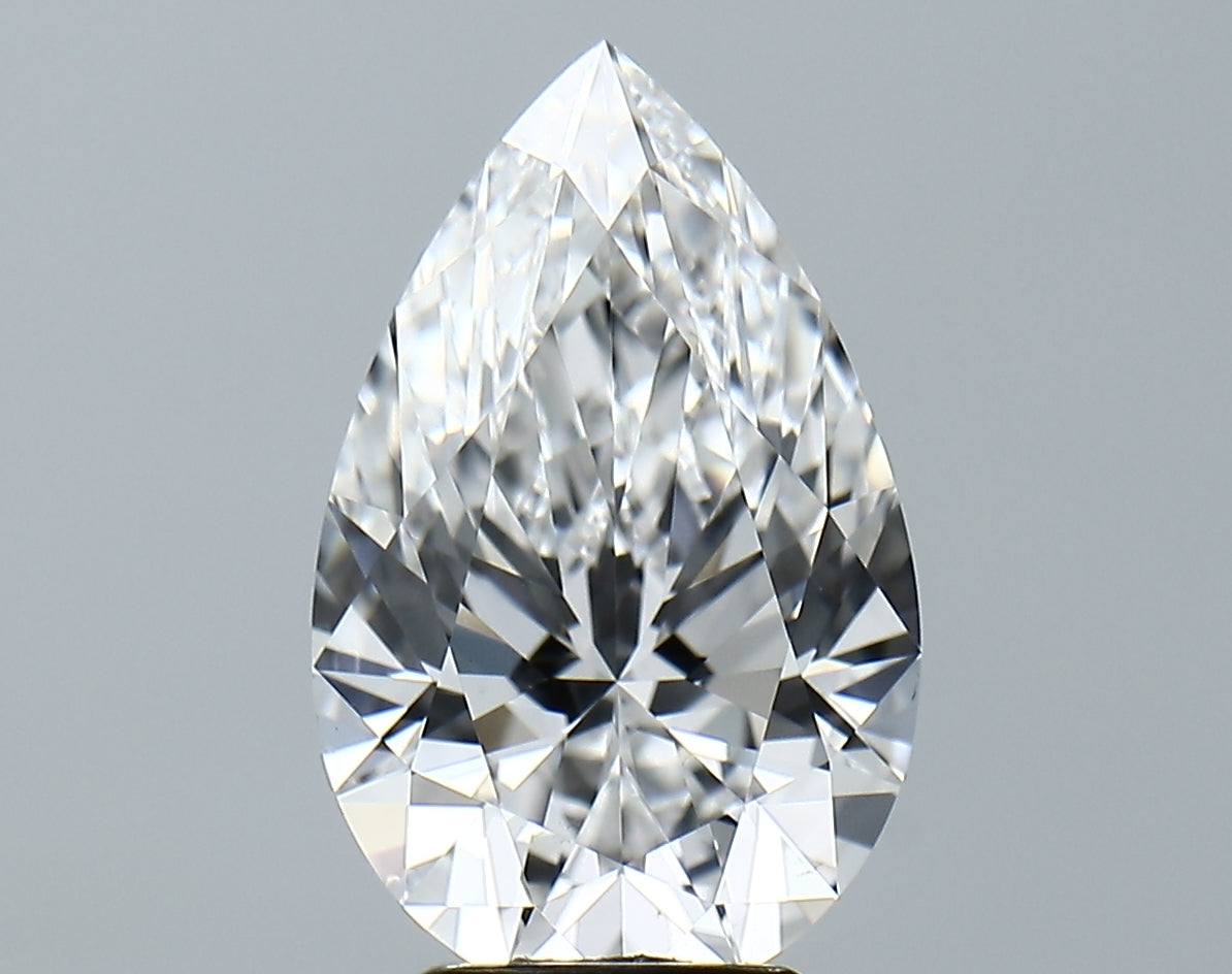 Lab-Grown 3.89 Carat Pear Shape Diamond color D Clarity VS1, precious stones, engagement diamonds