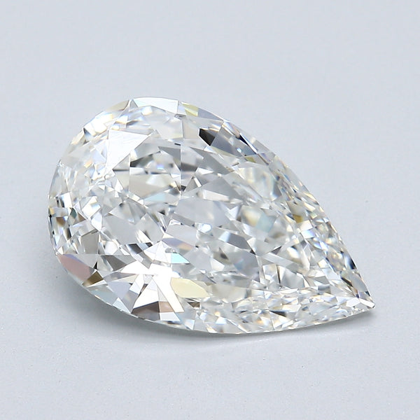 3.42 Carat Pear Shape Natural Mined Diamond F Color VVS2 Clarity With GIA Certificate, natural diamonds, precious stones, engagement diamonds