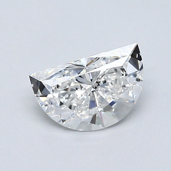 0.60 Carat Half Moon Shape Diamond color E Clarity SI1, natural diamonds, precious stones, engagement diamonds