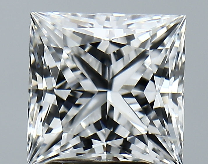 Lab-Grown 3.08 Carat Princess Cut Diamond color E Clarity VVS2, precious stones, engagement diamonds