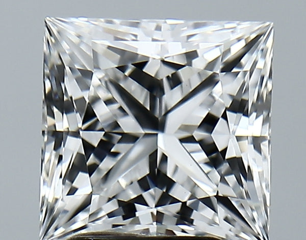 Lab-Grown 3.08 Carat Princess Cut Diamond color E Clarity VVS2, precious stones, engagement diamonds