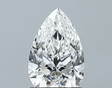 Lab-Grown 1.08 Carat Pear Shape Diamond color E Clarity IF With GIA Certificate, precious stones, engagement diamonds