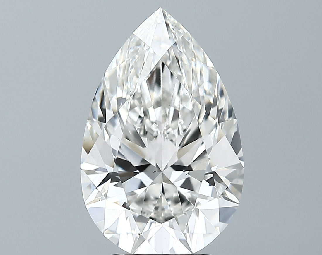 Lab-Grown 3.45 Carat Pear Shape Diamond color G Clarity VS1 With GIA Certificate, precious stones, engagement diamonds