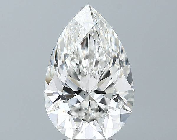 Lab-Grown 3.45 Carat Pear Shape Diamond color G Clarity VS1 With GIA Certificate, precious stones, engagement diamonds