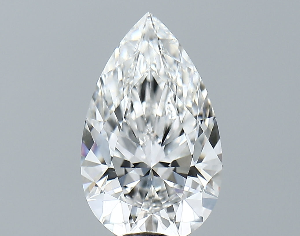 Lab-Grown 2.36 Carat Pear Shape Diamond color E Clarity VVS2, precious stones, engagement diamonds