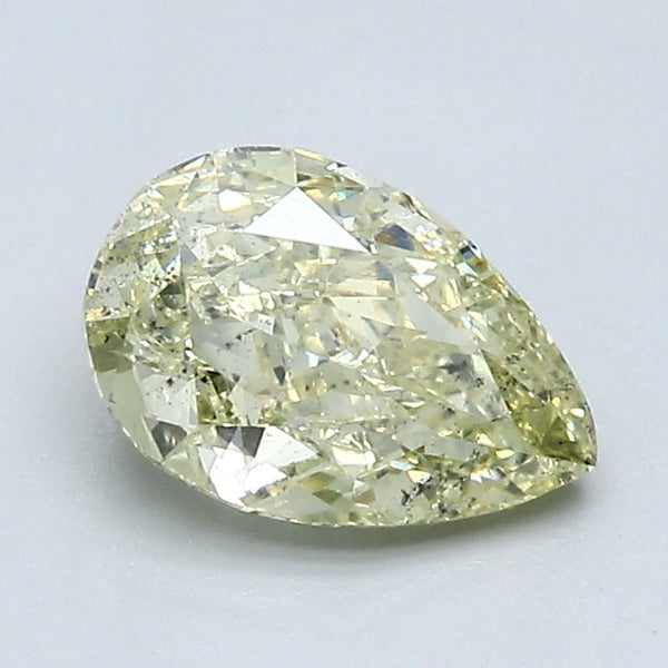 1.01 Carat Pear Shape Natural Mined Diamond Fancy  Yellow Color I1 Clarity With GIA Certificate, natural diamonds, precious stones, engagement diamonds