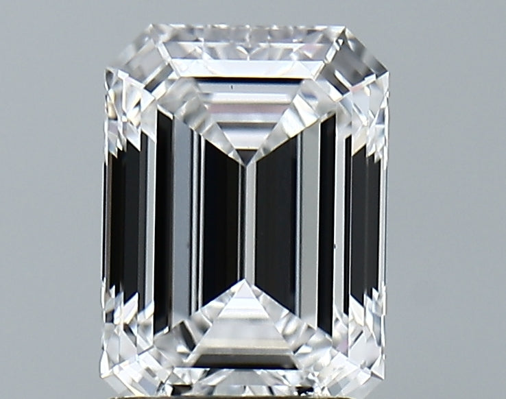 Lab-Grown 2.05 Carat Emerald Cut Diamond color D Clarity VVS2 With GIA Certificate, precious stones, engagement diamonds