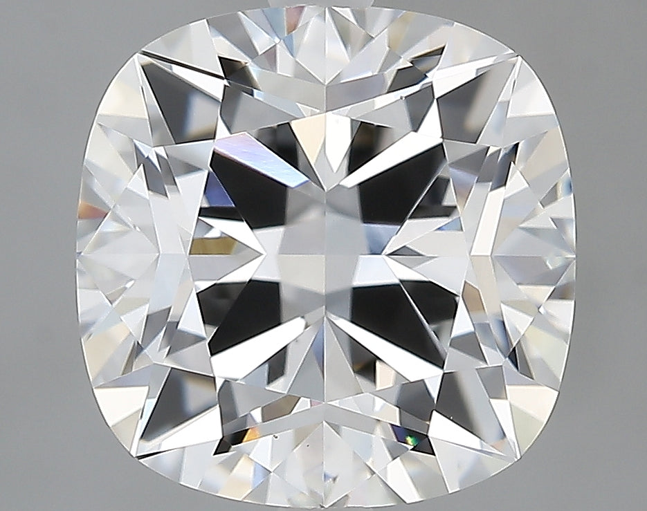 Lab-Grown 3.70 Carat Square Cushion Cut Diamond color E Clarity VVS2, precious stones, engagement diamonds