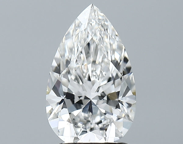 Lab-Grown 2.00 Carat Pear Shape Diamond color E Clarity VVS2, precious stones, engagement diamonds