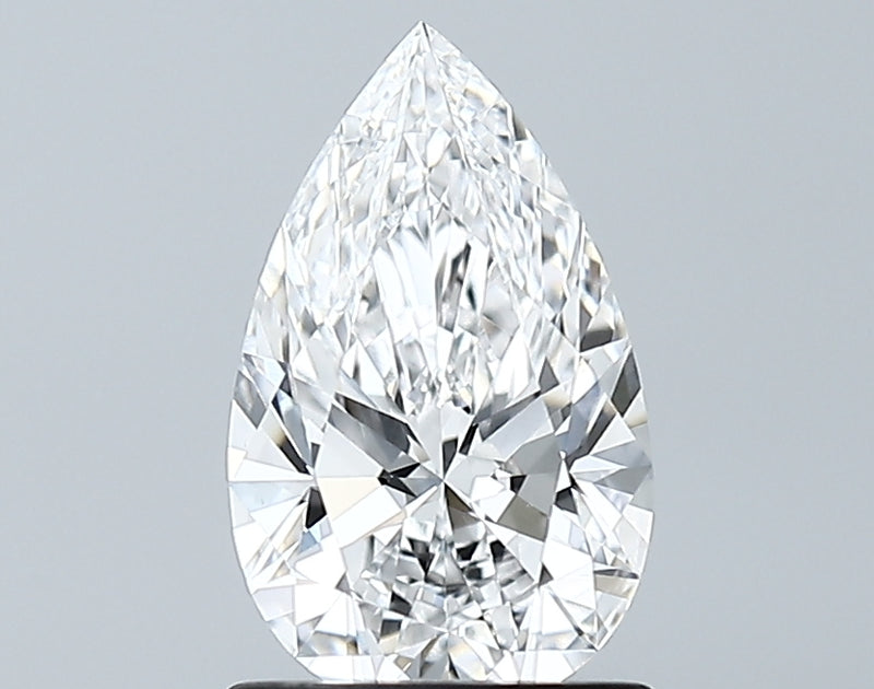 Lab-Grown 1.13 Carat Pear Shape Diamond color D Clarity VVS2, precious stones, engagement diamonds