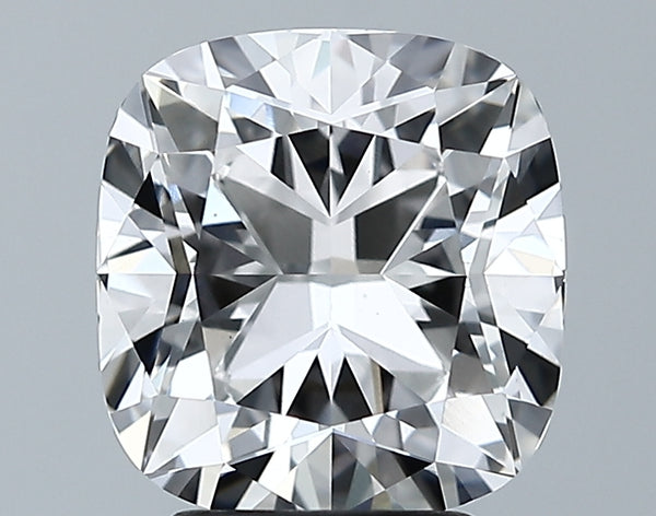 Lab-Grown 3.10 Carat Square Cushion Cut Diamond color F Clarity VS1, precious stones, engagement diamonds