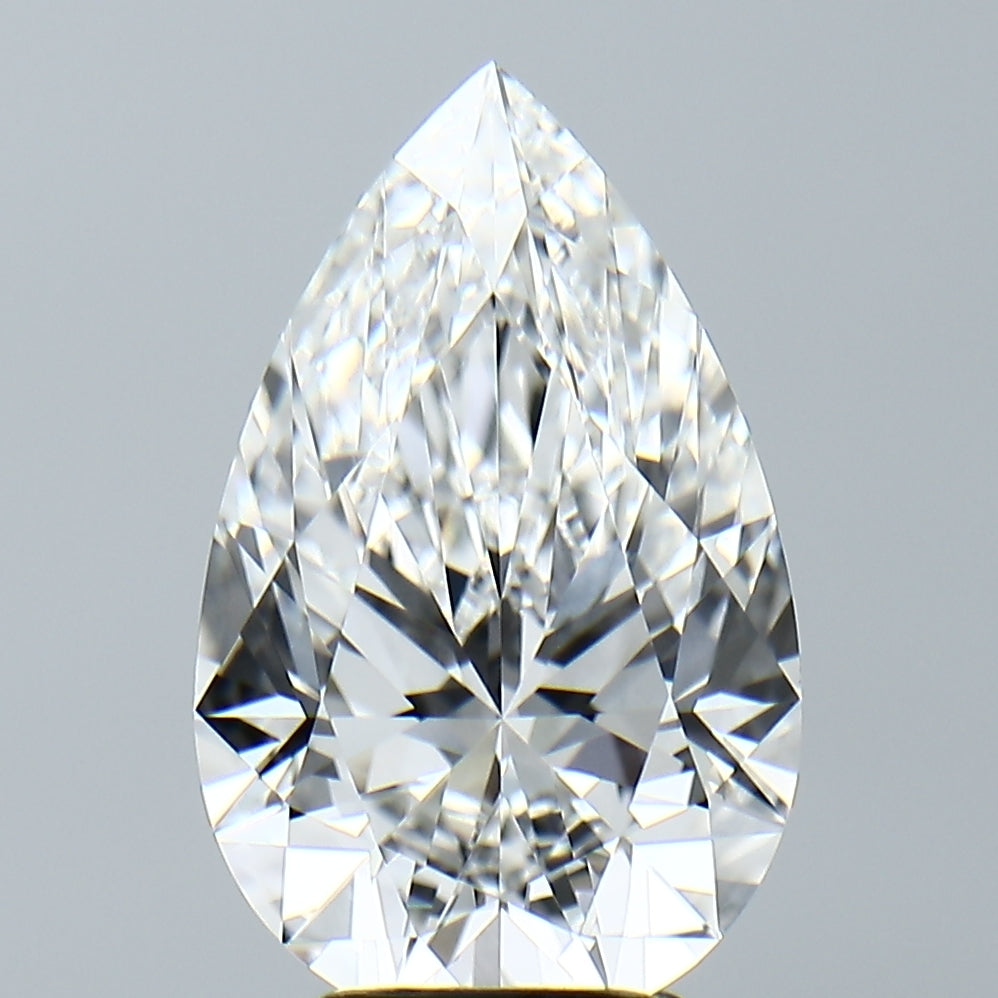 Lab-Grown 4.32 Carat Pear Shape Diamond color E Clarity VVS2, precious stones, engagement diamonds