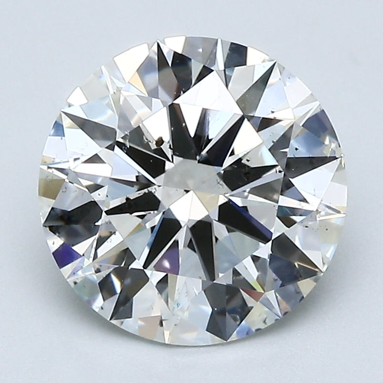 2.81 Carat Round Brilliant Natural Mined Diamond H Color SI2 Clarity With GIA Certificate, natural diamonds, precious stones, engagement diamonds