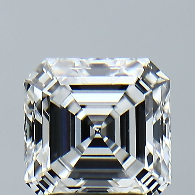 Lab-Grown 2.17 Carat Asscher Cut Diamond color E Clarity VVS2, precious stones, engagement diamonds