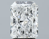 Lab-Grown 2.58 Carat Radiant Cut Diamond color E Clarity VS1 With GIA Certificate, precious stones, engagement diamonds