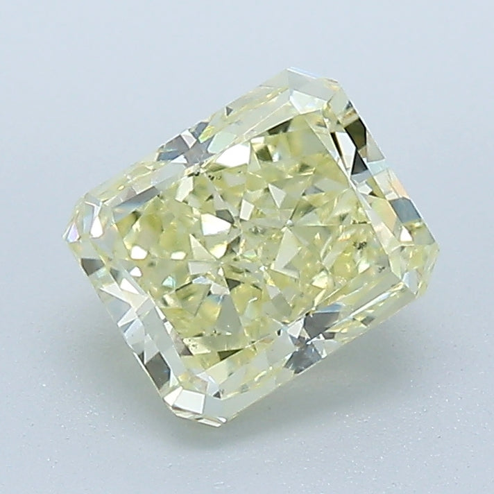 1.30 Carat Radiant Cut Natural Mined Diamond Fancy Light  Yellow Color I1 Clarity With GIA Certificate, natural diamonds, precious stones, engagement diamonds