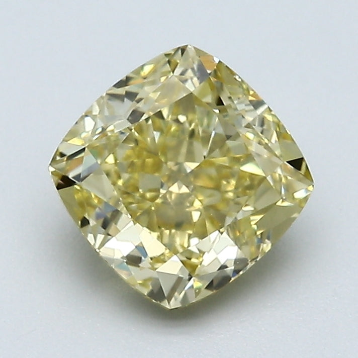 1.50 Carat Cushion Brilliant Natural Mined Diamond Fancy Deep  Yellow Color SI2 Clarity With GIA Certificate, natural diamonds, precious stones, engagement diamonds