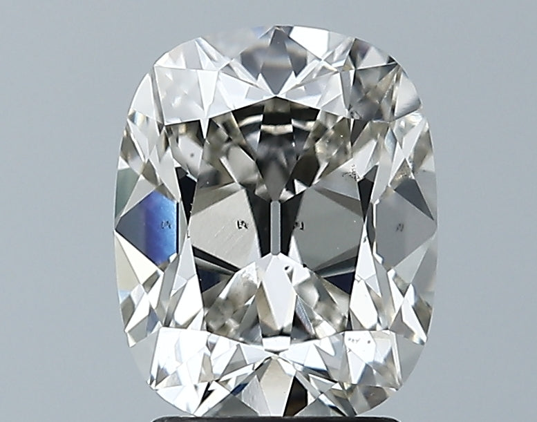 Lab-Grown 2.19 Carat Antique Cushion Cut Diamond color FV.BL Clarity SI1, precious stones, engagement diamonds