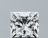 Lab-Grown 1.36 Carat Princess Cut Diamond color E Clarity VVS2 With GIA Certificate, precious stones, engagement diamonds