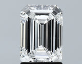 Lab-Grown 1.73 Carat Emerald Cut Diamond color E Clarity SI1 With GIA Certificate, precious stones, engagement diamonds