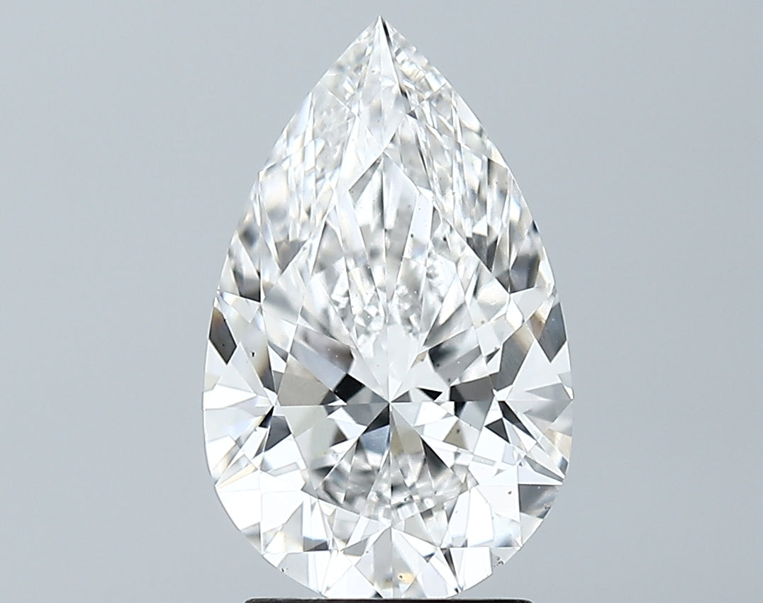 Lab-Grown 2.50 Carat Pear Shape Diamond color F Clarity VS2 With GIA Certificate, precious stones, engagement diamonds