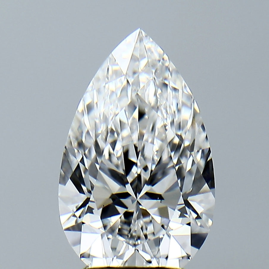 Lab-Grown 3.00 Carat Pear Shape Diamond color D Clarity VS1, precious stones, engagement diamonds