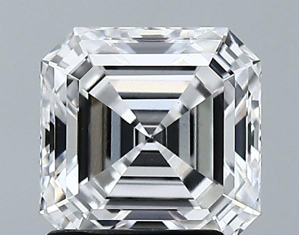 Lab-Grown 2.00 Carat Asscher Cut Diamond color E Clarity VS2 With GIA Certificate, precious stones, engagement diamonds