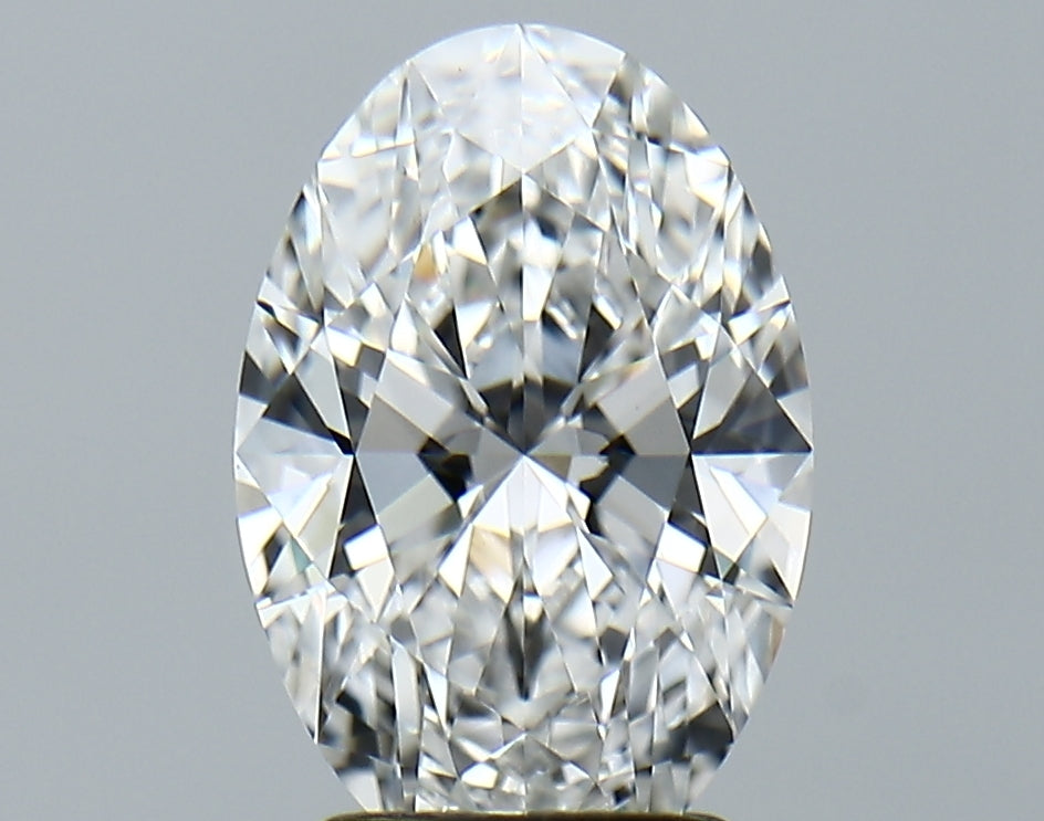Lab-Grown 2.66 Carat Oval Shape Diamond color E Clarity VVS2, precious stones, engagement diamonds